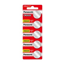 Panasonic Pila Tipo Moneda Modelo Cr-2025pm/5b, Rojo