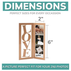 Photo Booth Frames Love (12, Gold)