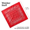 ZENO Rotes Bandana – 100% Baumwolle & Natürliche Fasern –