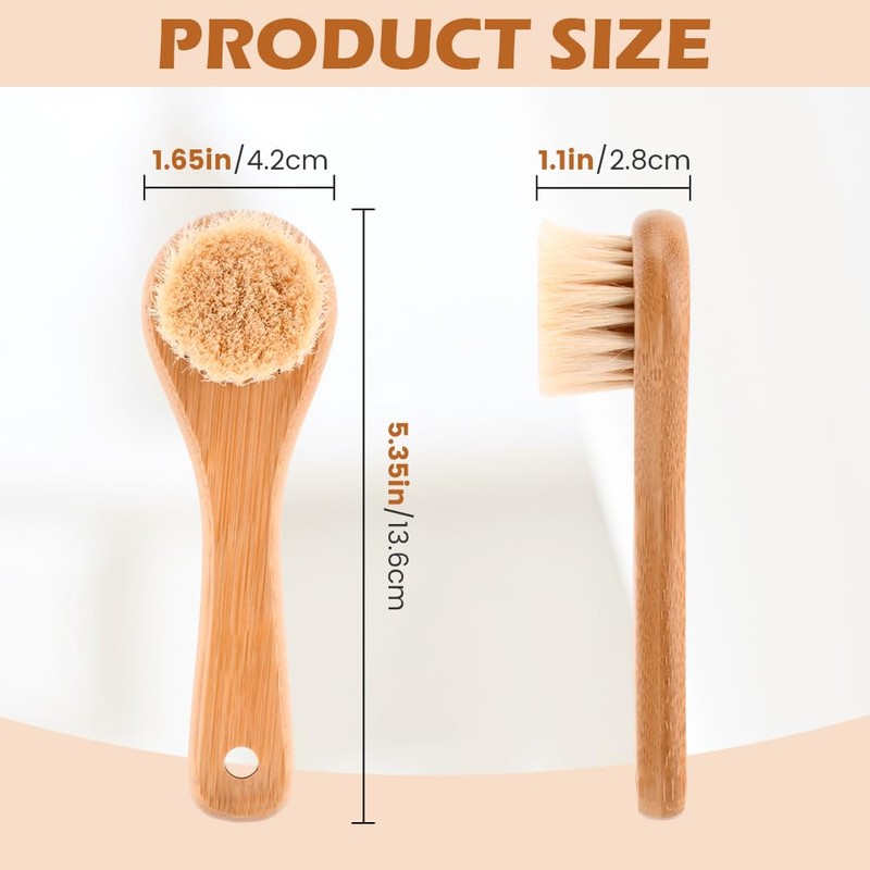 Laundry Stain Brush, Natural Soft Boar Bristles