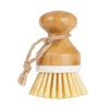 Afnax Cleaning Bamboo Palm Scrub Brush for Pots, Dish, Pan,