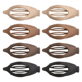 Pack of 8 Flat Hair Clips, Non-Slip Hair Clips, Bow Resistant Hair Clips, Fashionable Straight Hair Clips, Curly Hair Clips, Simple Women's Hair Clips