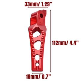 OICCTBF Passenger Foot Pegs Pedal for Sur Ron Ultra Bee 2022 2023,Billet Aluminum Motorcycle Passenger Footrest Footpegs Pedal Rests Brackets, Anti-rust and Durable (Red)