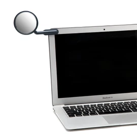 Peleg Design Watch-It – Monitor Mirror, Clip-On Cubicle, Computer Rear-View mirror, Convex for Personal Safety or Security, Cabinet Desk Rear-View Monitors Blind Spot