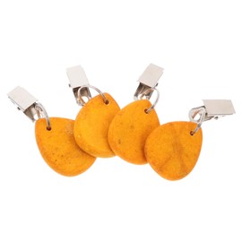 Cabilock 4Pcs Tablecloth Weights Clips Waterdrop Decorative Tablecloth Pendants Windproof Fixing for Outdoor Picnics Table Cover Accessories