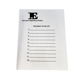 Sui Generis Edgell House Products Presents 2 Reusable To-Do Lists 1 Black and 1 White - Set a new agenda each day or adjust as you go. Wipe away and add to your list at your leisure. Compatible with all dry erase tools.