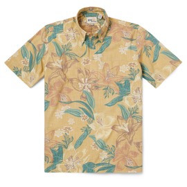 Reyn Spooner Stargazer Pullover Hawaiian Aloha Shirt, Sunset, M