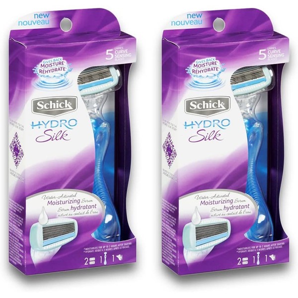 Schick Hydro Silk for Women Razor, (Pack of 2)