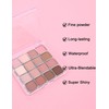 Erinde 16 Colors Eyeshadow Palette, Matte Shimmer Glitter Finishes Eye
