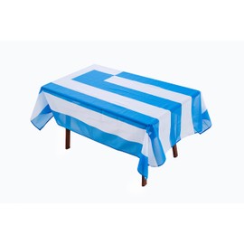 Rectangular Tablecloth Greece Greek Flag Tablecloth Fade-Resistant Washable National Flag Tablecloth, Suitable for Kitchen Dining Family Gatherings and Outdoor Events,59 Inches * 83 Inches.