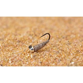 Tungsten Walt's NOT AS Sexy Worm Jig Head Fly - Euro nymph tied on Hanak Hooks - 6ct Packs (Hook #14)