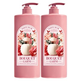 Bouquet Garni Moisture Body Lotion White Musk Fragrance, 1.5L, 2 Pieces / 부케가르니 모이스처 바디로션 화이트머스크향, 1.5L, 2개