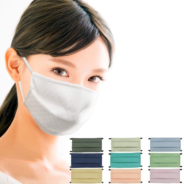 Angel's Closet Kosugi Woven Silk Mask, With Non-woven Fabric Filter, 4-Layer Construction, Over 99.99% Antiviral, For Fall and Winter, 100% Natural Silk, Gentle on the Skin, Satota Fujii Mask, Sister Product, Silk Mask, Washable, Deodorizing, Antibacteri