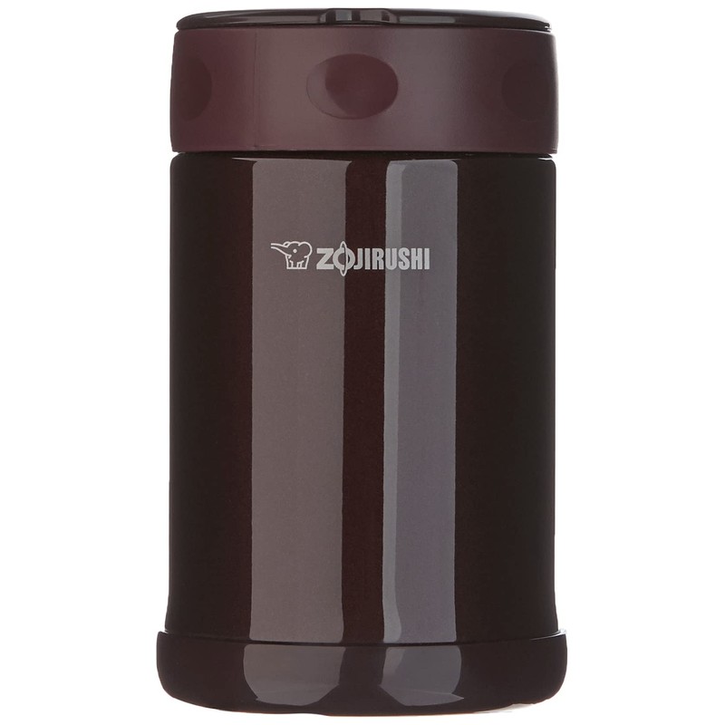Zojirushi Stainless Steel Food Jar, Medium, Dark Brown