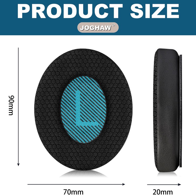Joghaw Cooling Gel Replacement Ear Pads for Bose AE2/QuietComfort QC15/QC25