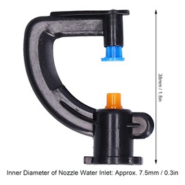 OUKENS Misting Nozzles, 30pcs G-Type Refractive Upside Down Atomizing Irrigation Misting Micro Sprinkler Spray Nozzle Head, for Garden Greenhouse Lawn Backyard Watering Cooling