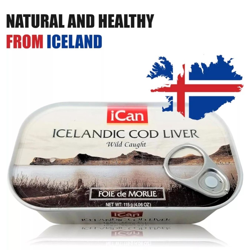 ICAN Icelandic Cod Liver Wild Caught (4.06 oz) Pack Of