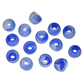 Xcessor 7 Paar (Satz Mit 14 Stück) Hochwertige Gummi Silikon Ohrpolster Ohrstöpsel Für In-Ear Ohrhörer. Kompatibel Mit Den Meisten In-Ohr Markenkopfhörern. Größe: L (Groß). Ozeanblau