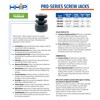 Pro Series by HHIP 3901-0074 Adjustable Screw Jack, 6", Black