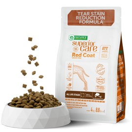 Nature's Protection Superior Care Grain-Free Dry Dog Food - High Protein, Tear Stain Dog Food for All Breeds Red Coated All Life Stages Dogs, Fresh Pet Meal, Salmon, 8.8 lb