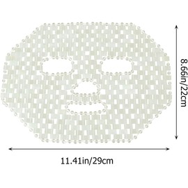Mascarilla Facial de Jade Natural para Masaje y Terapia, Herramienta Calmante y Refrescante para Cuidado Piel, Diseño Contorneado para Reducción de Ojeras y Uso Relajante Nocturno