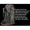 BACKFERRY 75L Tactical Backpack with Internal Frame, MOLLE, and Hydration