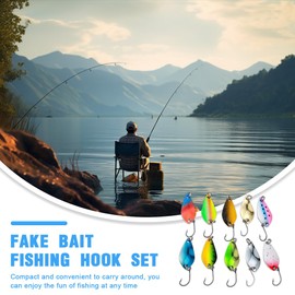 KOLZEMV Pack of 10 Trout Bait Spoons Trout Bait 2.5 g 3.5 g 5 g Trout Spoon Set Blinker Fishing Accessories Trout for a Variety of Fish and Waters