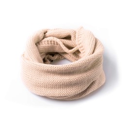 HEYO Women's Round Scarf | Winter Loop Scarf | H18580 | Soft Knitted Tube Scarf | Warm Knitted Scarf, beige
