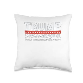 Trump 2024 The Return - Make Liberals Cry Again Kingmaker Throw Pillow