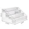 Kihor Acrylic Spice Rack, Tiered Spice Rack Shelf Seasoning Organizer