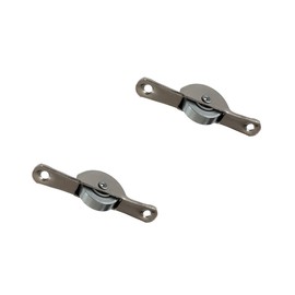 Steel Guide Roller for Sliding Door Roller with Ball Bearing Sliding Door Fitting Universal Floor Guide for Wooden Sliding Doors 55 mm Flat Pack of 2