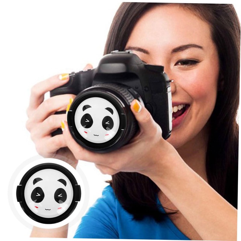 CAXUSD 2pcs Camera Lens Cap Cover Durable Protective Lens Shield