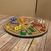 Fast Track Game Wood 35.5cm Diameter Family Board Game Brown