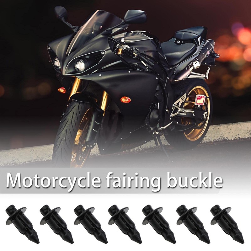eMagTech 30 x Fairing Clips, 6 mm Rod Diameter, Plastic,