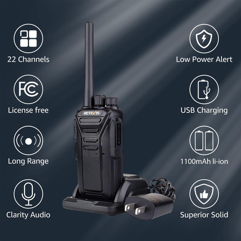 Retevis RT27 Walkie Talkies,Two Way Radio with Shoulder Speaker Mic,2