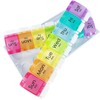 JFA Medical Weekly Pill Box Organiser/Reminder for Medicines Supplements, Vitamins,