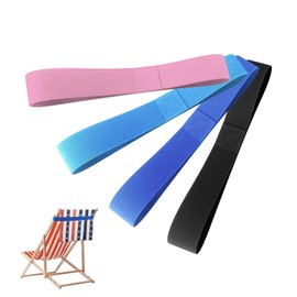 JIEHU 4 Pcs Beach Towel Bands, Sun Loungers Towels Band, Portable Beach Towel Holders, Sunbed Towel Straps, Beach Band Towel for Pool, Beaches, And Outdoor Use