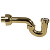 Westbrass D401-PF-01 Decorative Styrene P-Trap, Polished Brass