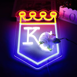 Balanar Baseball Team Logo LED Neon Light Up Sign,Dimmable Baseball Neon Sign for Wall Decor,Baseball LED Lights Signs for Bar Man Cave Bedroom Home Bar Shop Pub Bistro Party Hotel Game Room Decor Gifts