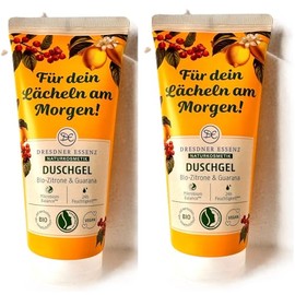 2er Pack Dresdner Essenz Duschgel Bio-Zitrone & Guarana 2 x 200 ml
