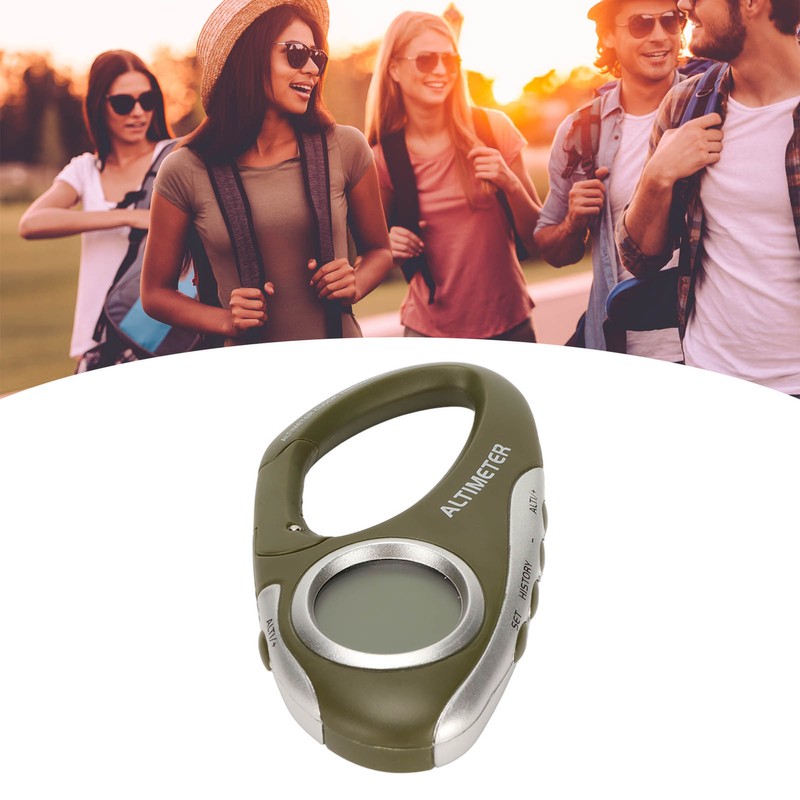 Multifunctional Digital Altimeter Backlight LCD Screen Electronic Barometer with Weather