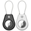 SkyArmor AirTag Secure Holder with Wire Cable, 2 Pack Air