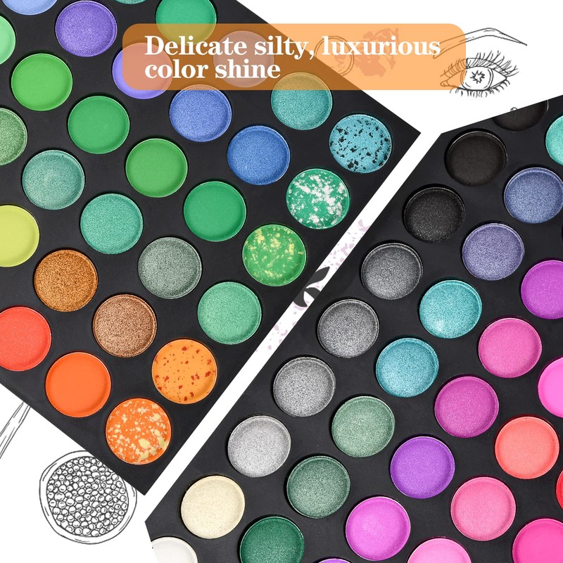 Eyeshadow Palette, Colourful 120 Colours Eyeshadow Make Up Kit Set,