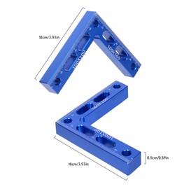 Kosmi 90 Degree Clamp Aluminum Alloy Corner Clamps for Woodworking, Clamps for Woodworking, Right Angle Clamp, Drawers, (Blue)