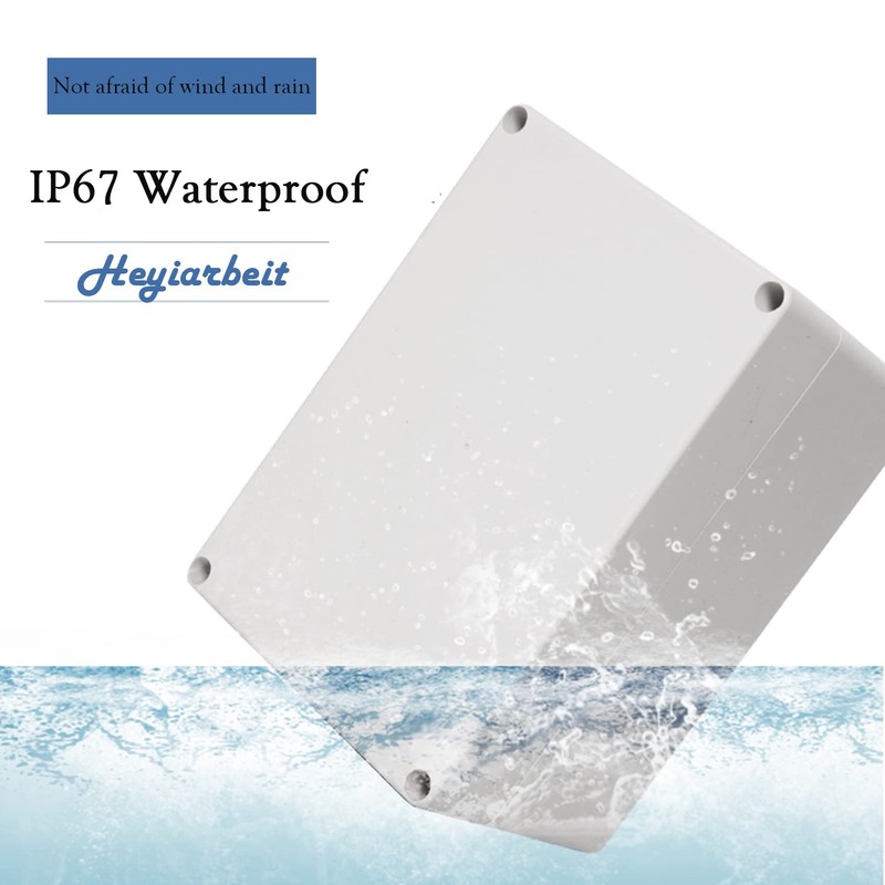 Heyiarbeit 1Pcs 263x185x60mm/10.35" x 7.28" x 2.36" ABS White Dustproof