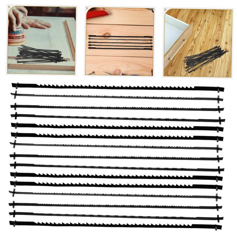 Gadpiparty 24pc Woodworking Hacksaw Blades Cutting Blades for Metal and