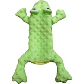 Ethical Pets 54093 Skinneeez Extreme Stuffing Free Dog Toy, 14", Frog, Green
