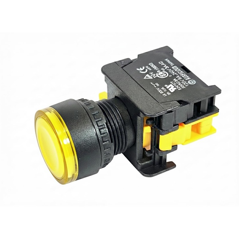 Alpinetech LXG-22 22mm 1NO Momentary Push Button Switch 12V LED
