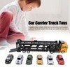Carrier Truck Toy Model Alloy Detachable Six Car Kids Transport