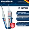 PeakTech 1096 2-Pin AC/DC Voltage Tester with Dual Display &